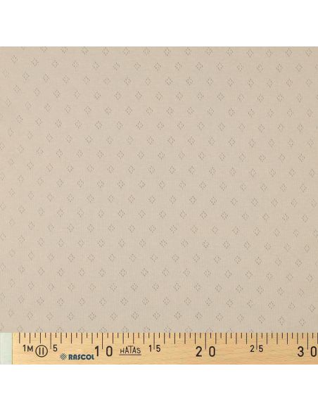 Tessuto jersey a maglia pointelle - Beige
