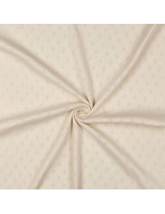Tessuto jersey a maglia pointelle - Beige 2