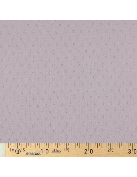 Tessuto jersey a maglia pointelle - Lilla