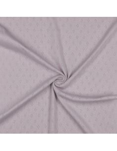 Tessuto jersey a maglia pointelle - Lilla 2