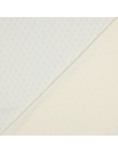 Tessuto jersey a maglia traforata - Ecru