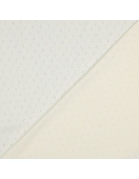 Tessuto jersey a maglia traforata - Ecru