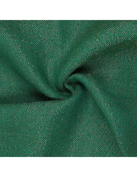 Tela di juta lurex - Verde