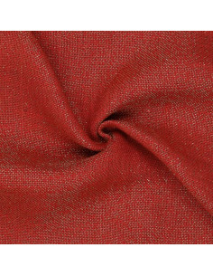 Tela di juta lurex - Rosso