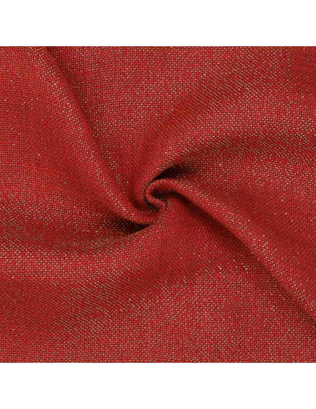 Tela di juta lurex - Rosso