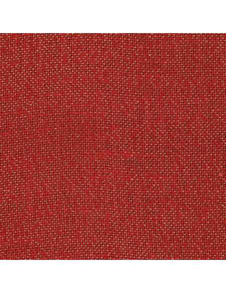 Tela di juta lurex - Rosso