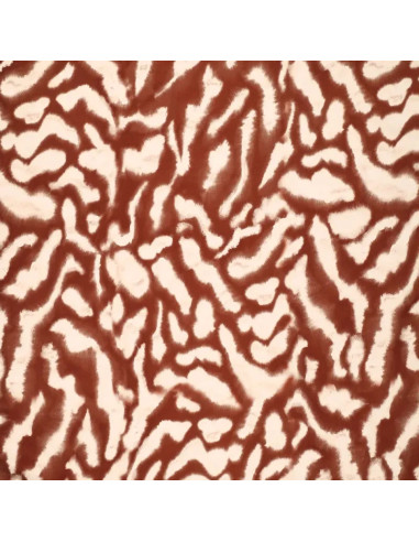 Tessuto satin viscosa stretch - Animalier