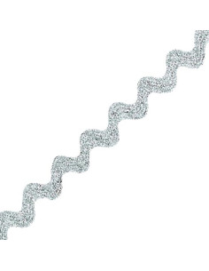 Serpentina - Crochet 10 mm - Lurex Argento