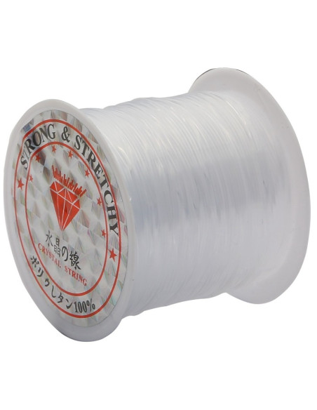 Filo di perle in plastica 0,70 mm - Trasparente