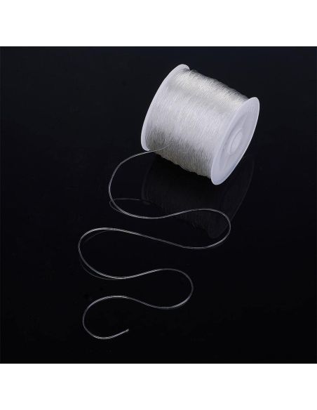 Filo elastico per perline 0,80 mm - Trasparente