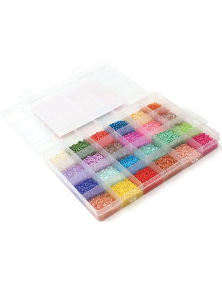Set di 24 colori di perline di vetro 2 mm - Rainbow Gelato