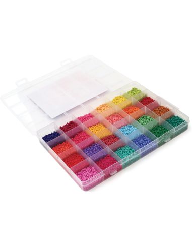 Set di 24 colori di perline di vetro 2 mm - Sorbetto Night Fever