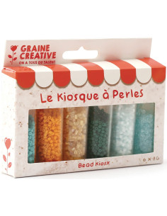 Il chiosco di perline 6 colori di perline di vetro 2 mm - Laguna
