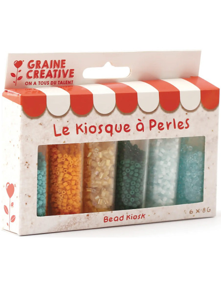 Il chiosco di perline 6 colori di perline di vetro 2 mm - Laguna
