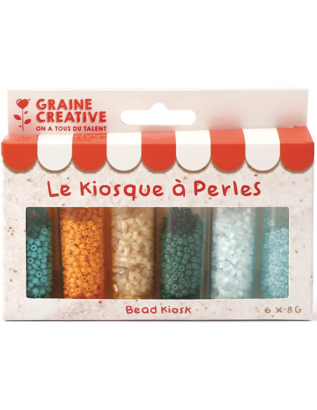 Il chiosco di perline 6 colori di perline di vetro 2 mm - Laguna