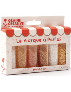 Il chiosco di perline 6 colori di perline di vetro 2 mm - Conchiglia