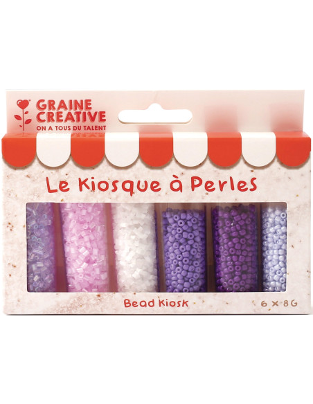 Il chiosco di perline 6 colori di perline di conteria 2 mm - Limonata alla lavanda