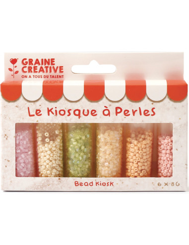 Il chiosco di perline 6 colori di perline di conteria 2 mm - Mochi gelati