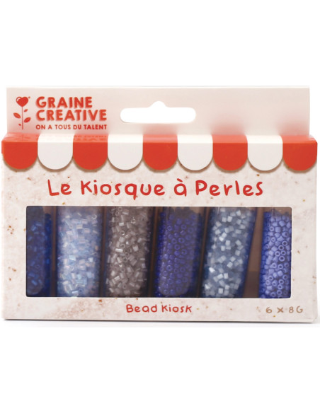 Il chiosco di perline 6 colori di perline di vetro 2 mm - Tempesta