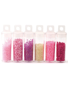 Il chiosco di perline 6 colori di perline di vetro 2 mm - Frullato di fragole 2