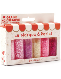 Il chiosco di perline 6 colori di perline di vetro 2 mm - Frullato di fragole