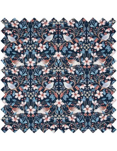 Astuccio per aghi da maglia - Uccelli in fiore