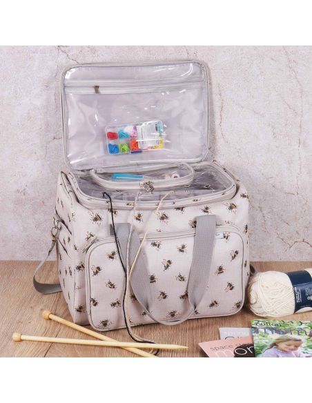 Borsa portaoggetti per maglia e uncinetto - Ape