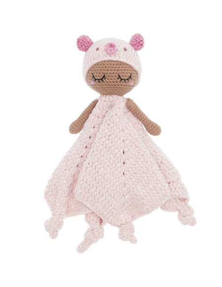 Kit uncinetto doudou coperta - Maialino