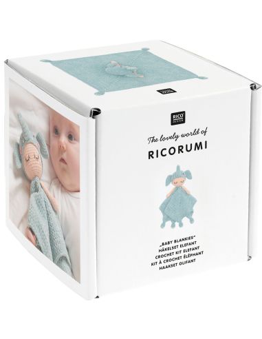 Kit uncinetto doudou coperta - Elefante