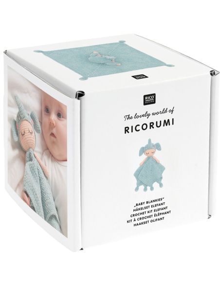 Kit uncinetto doudou coperta - Elefante