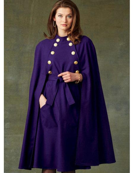 Modello di mantello e cintura - Vogue 9288