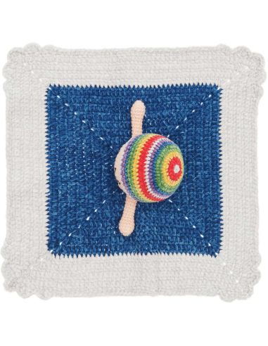 Kit uncinetto doudou coperta - Arcobaleno