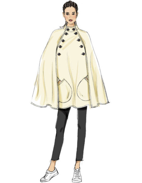 Modello di mantello e cintura - Vogue 9288