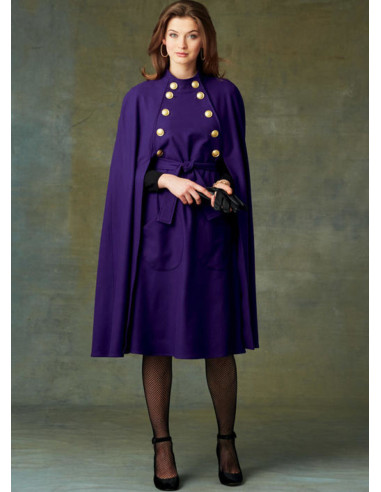 Modello di mantello e cintura - Vogue 9288