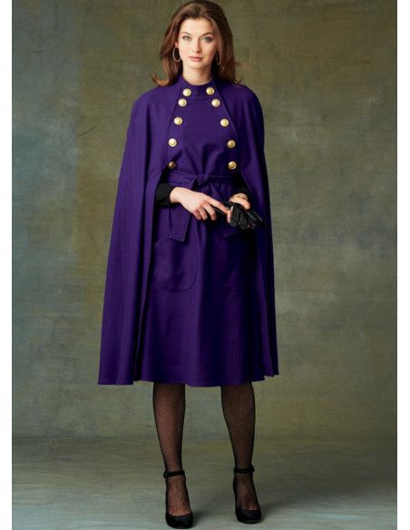 Modello di mantello e cintura - Vogue 9288