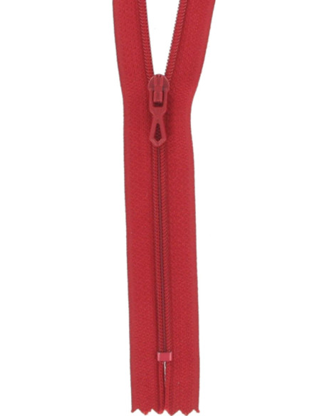 Cerniera lampo in nylon - Rosso vermiglio
