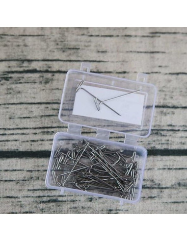 Scatola di 50 spille a T per maglieria KnitPro