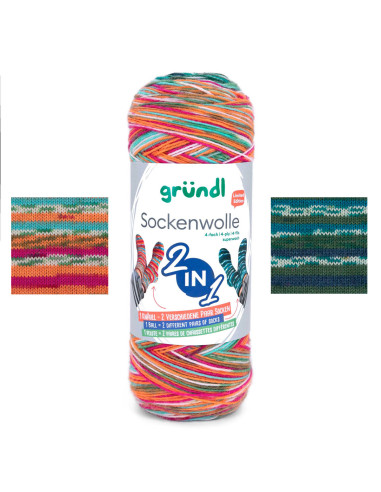 Filato per calze Hot Socks color Gründl