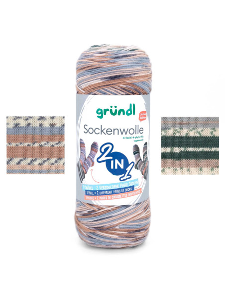 Filato per calze Hot Socks color Gründl