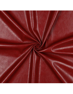 Tessuto similpelle stretch lucido per abbigliamento - Rosso