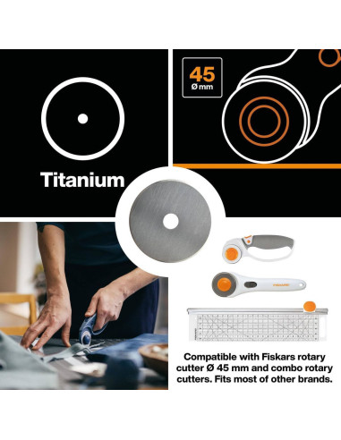 Lama rotante Fiskars Titanium Ø45 mm