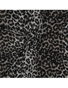Tessuto jersey viscosa - Leopardo
