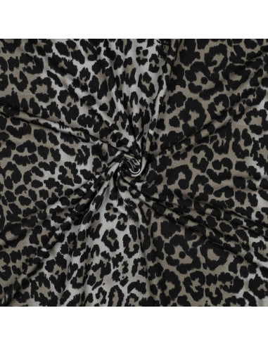 Tessuto jersey viscosa - Leopardo