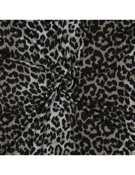 Tessuto jersey viscosa - Leopardo