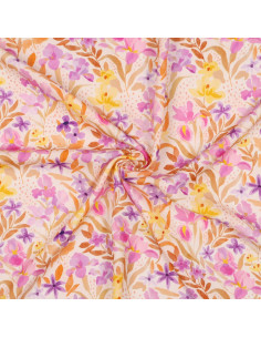 Tessuto viscosa - Fiori