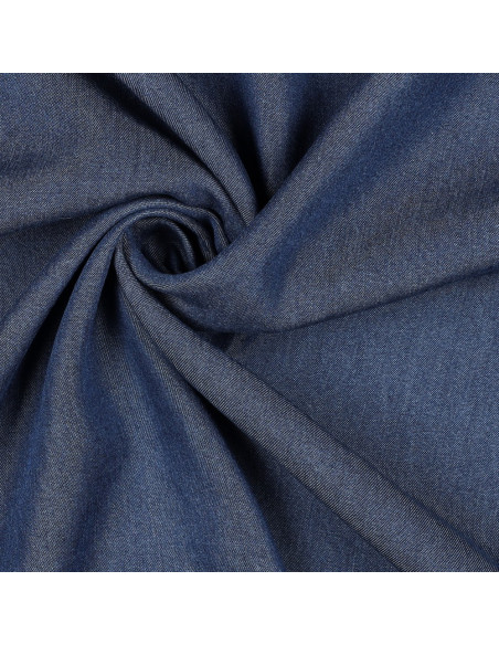 Tessuto tencel denim - Blu indaco