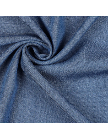 Tessuto tencel denim - Blu medio