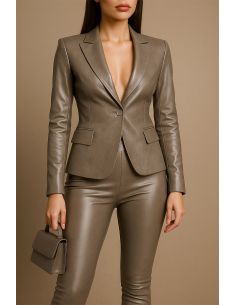 Tessuto similpelle stretch lucido per abbigliamento - Talpa 2