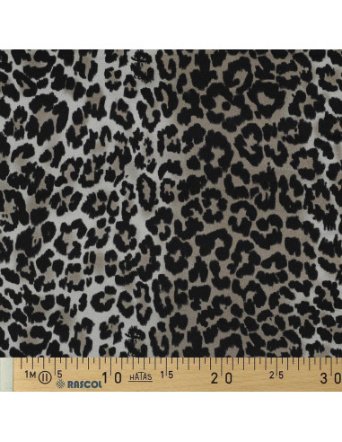 Tessuto jersey viscosa - Leopardo