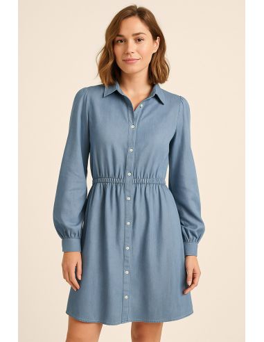 Tessuto tencel denim - Azzurro chiaro